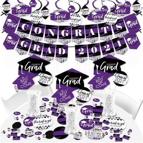 purple and black graduation decorations|decorations for teacher graduation party.